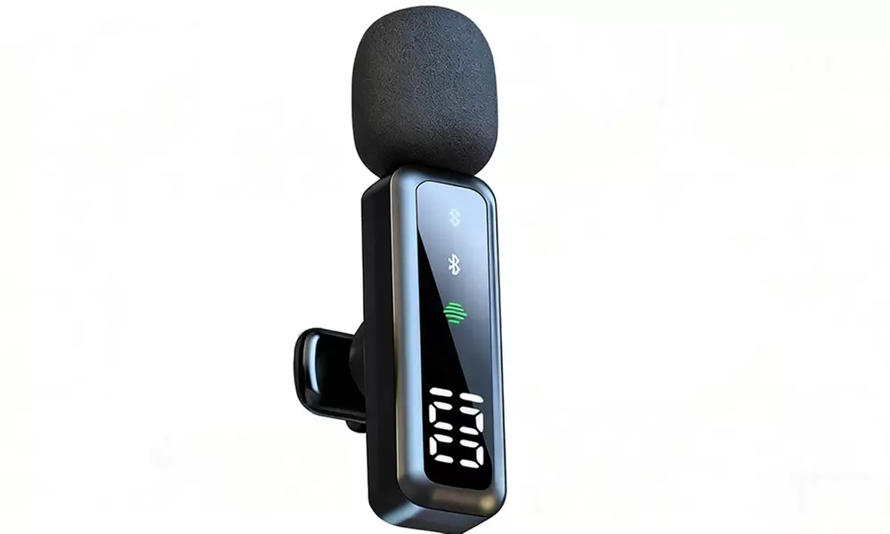 Two-Pack Wireless Clip-On Lavalier Microphone System, High Sensitivity