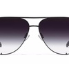 Image 2: Quay Australia Mini Black Frame Sunglasses with Black Fade Lense
