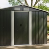 Image 34: Large Metal Garden Tool Storage Shed in 6 Styles