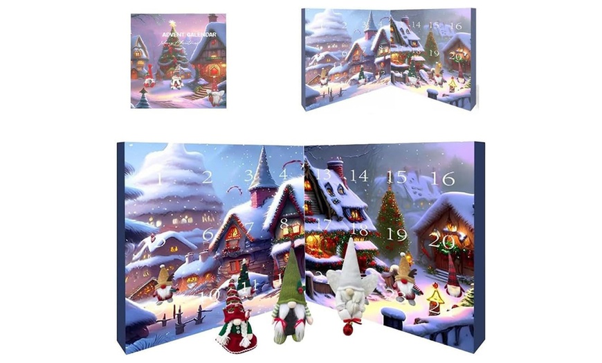 Image 12: Christmas Gnome, Countdown or DIY Bracelet Necklace Advent Calendar