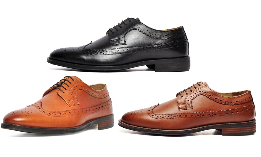 Image 1: Catesby England George Men's Leather Brogue Shoes