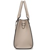 Image 10: Miss Lulu PU Leather Three-Tone Stitched Shoulder Handbag