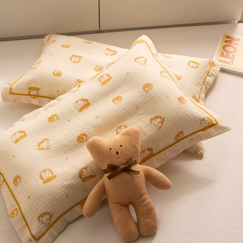 Breathable Pure Cotton Kids Pillowcase Pair