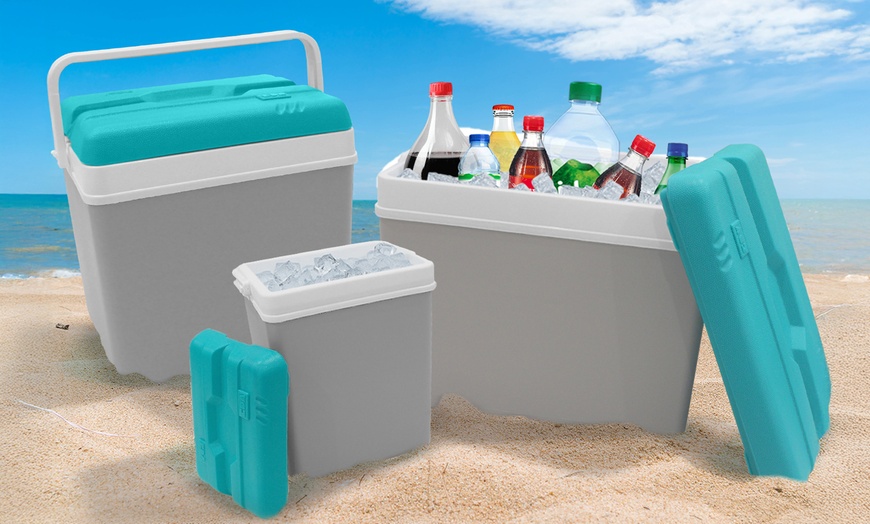 Image 12: Insulated Cooler Ice Box and Optional Ice Blocks 15L, 24L, 35L

