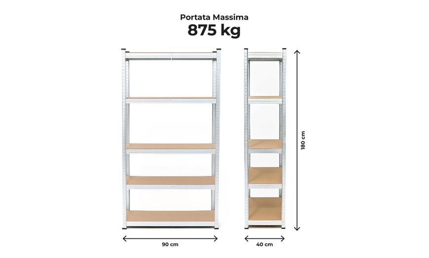Image 4: Lot de 2 étagères en métal 