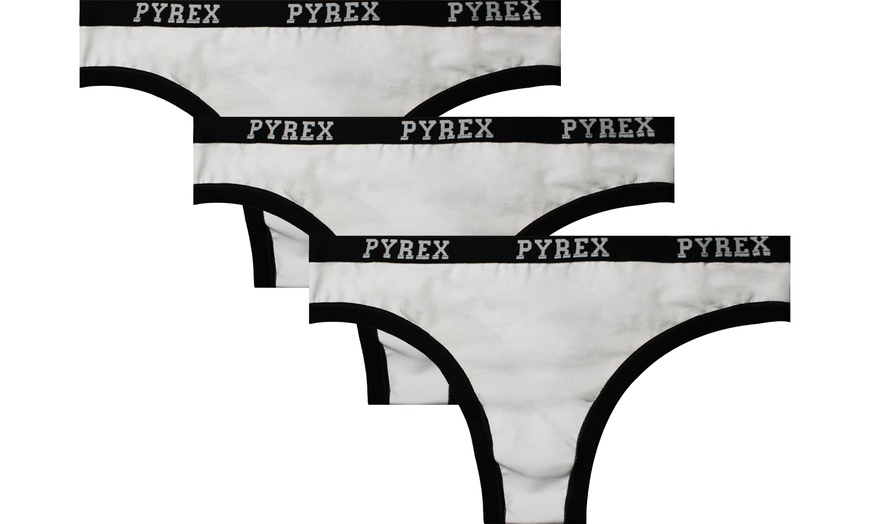 Image 2: Pack di 3 o 6 tanga o perizoma in cotone bielastico Pyrex