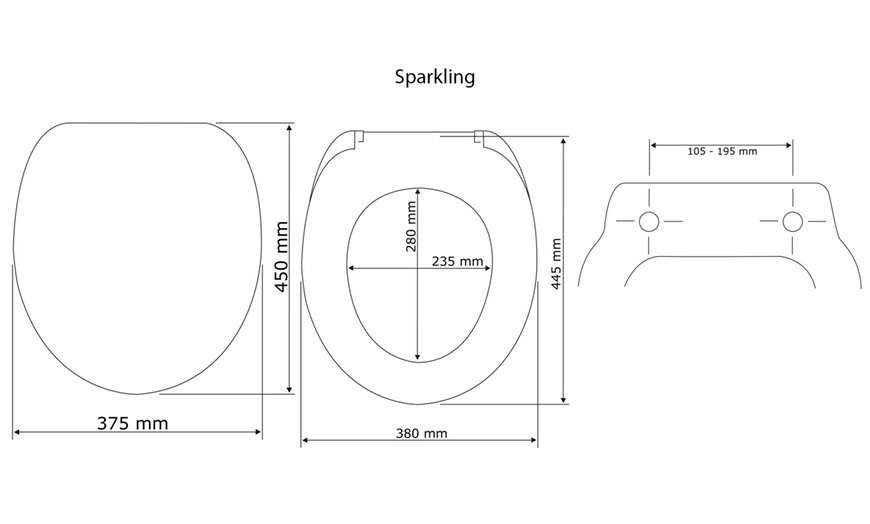 Image 22: Duroplast toiletbril met print