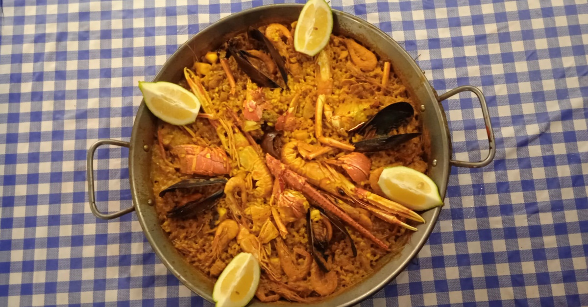 Menú de arroz con langosta y marisco para dos en Alicante