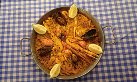 Menú Premium de arroz con langosta y marisco para 2 personas con entrantes y 1 botella de vino - GOYO