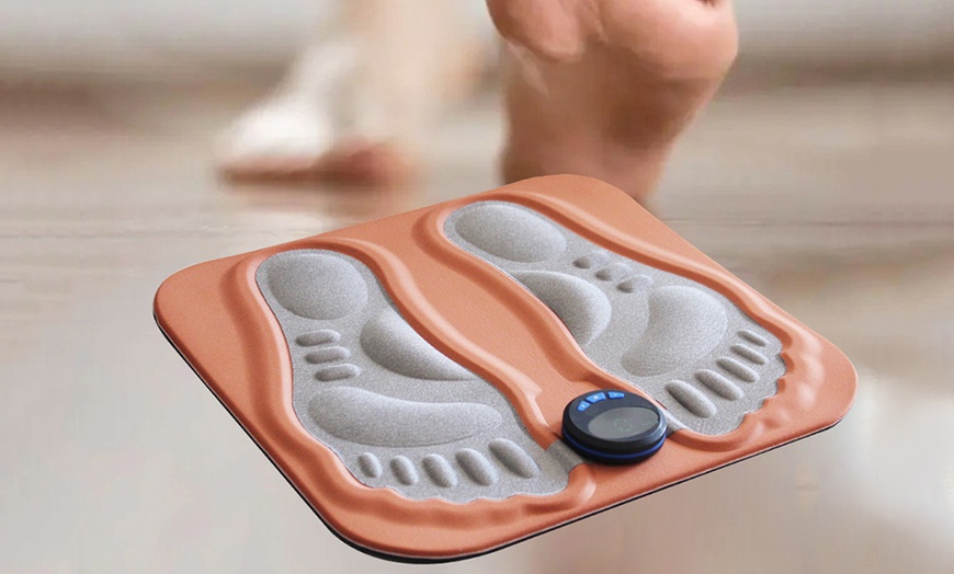 Image 3: Electronic Foot Massager Mat, 3D Comfort Design with LCD Screen