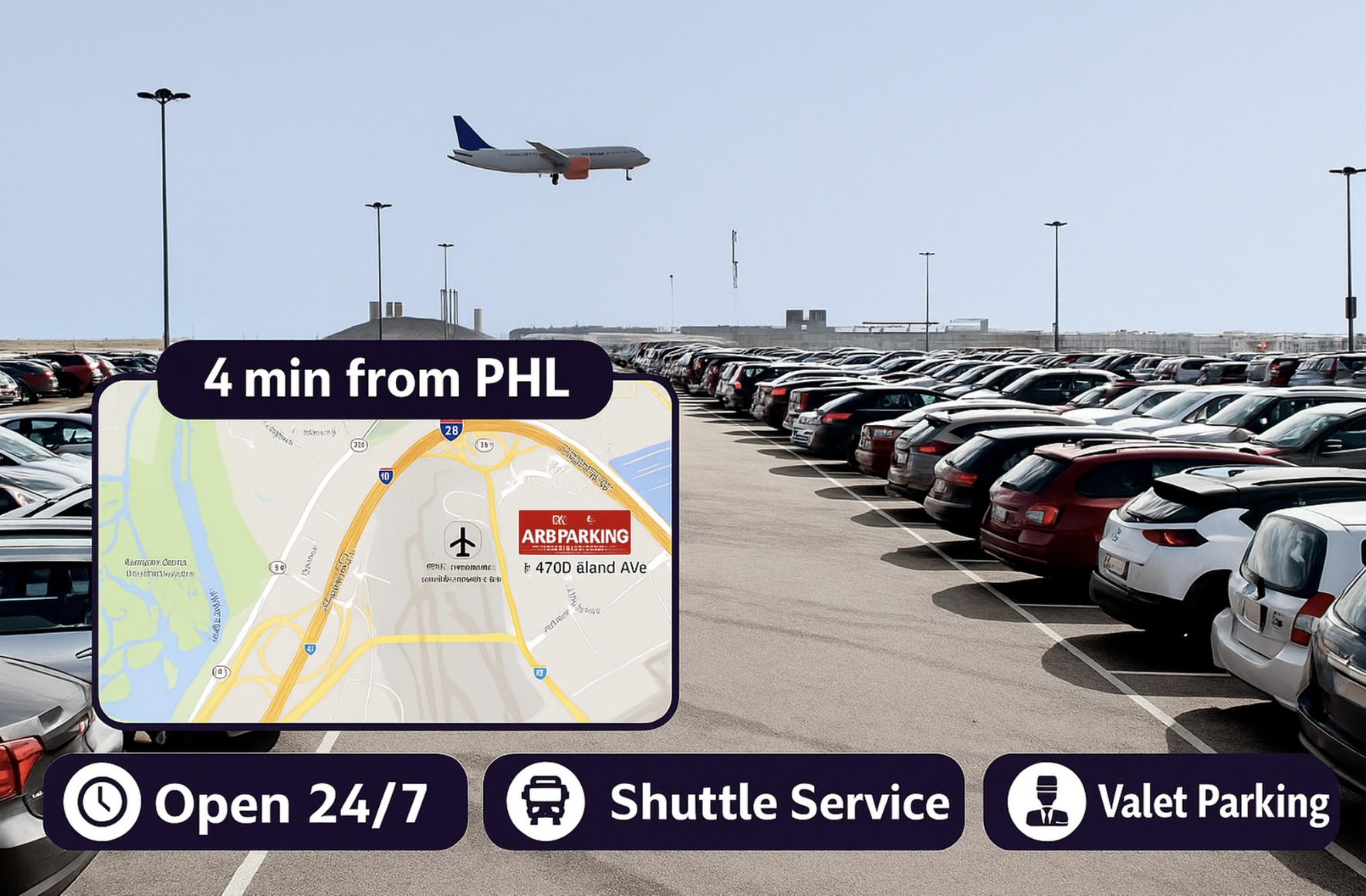 3, 5, 7, 10, or 14 Days of Valet Parking at ARB Parking Philadelphia