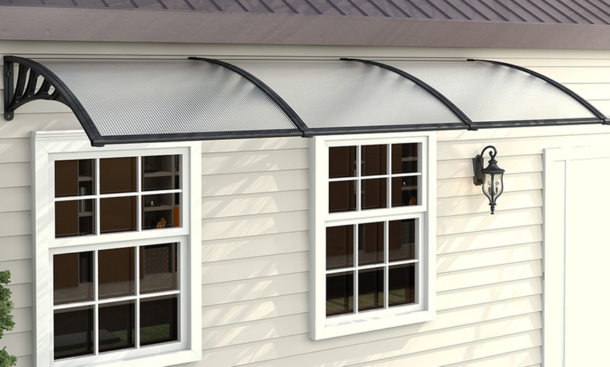 Image 1: All-Weather Plastic Convex Canopy