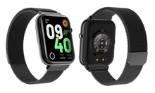 Bluetooth Smart Watch 1.69'' Heart Rate - Metal Black - Q19PRO-METBLK - Panatech Local