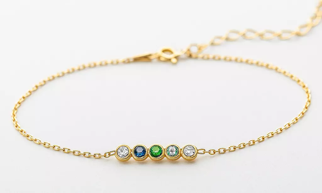 Drop Shape Birthstone Necklace Or Personalized Birthstone Necklace