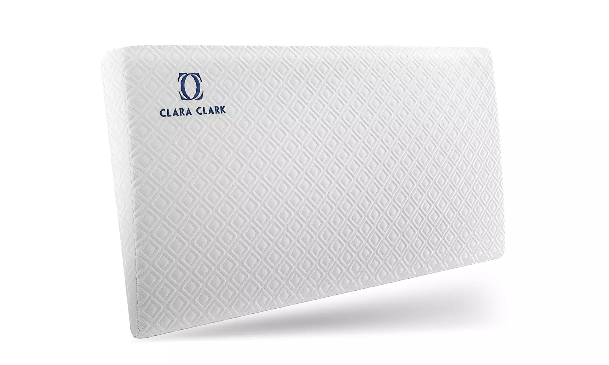 Clara Clark Memory Foam Crib & Bassinet Wedge & Bed Rail Pillow w/ Cotton Cover 