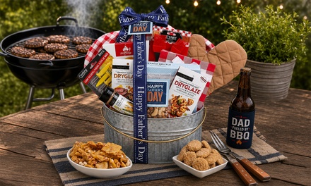 Best Dad Ever! Father's Day Snack Gift Tower - Alder Creek Gift Baskets