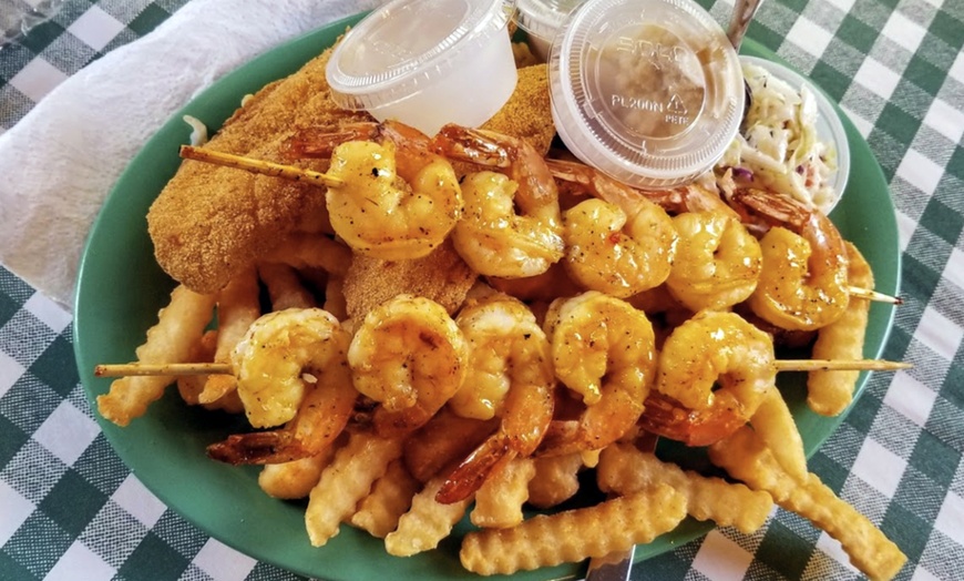 Image 3: Deluxe Or Premium Seafood Platter at Tribeca Village Fish And Chips