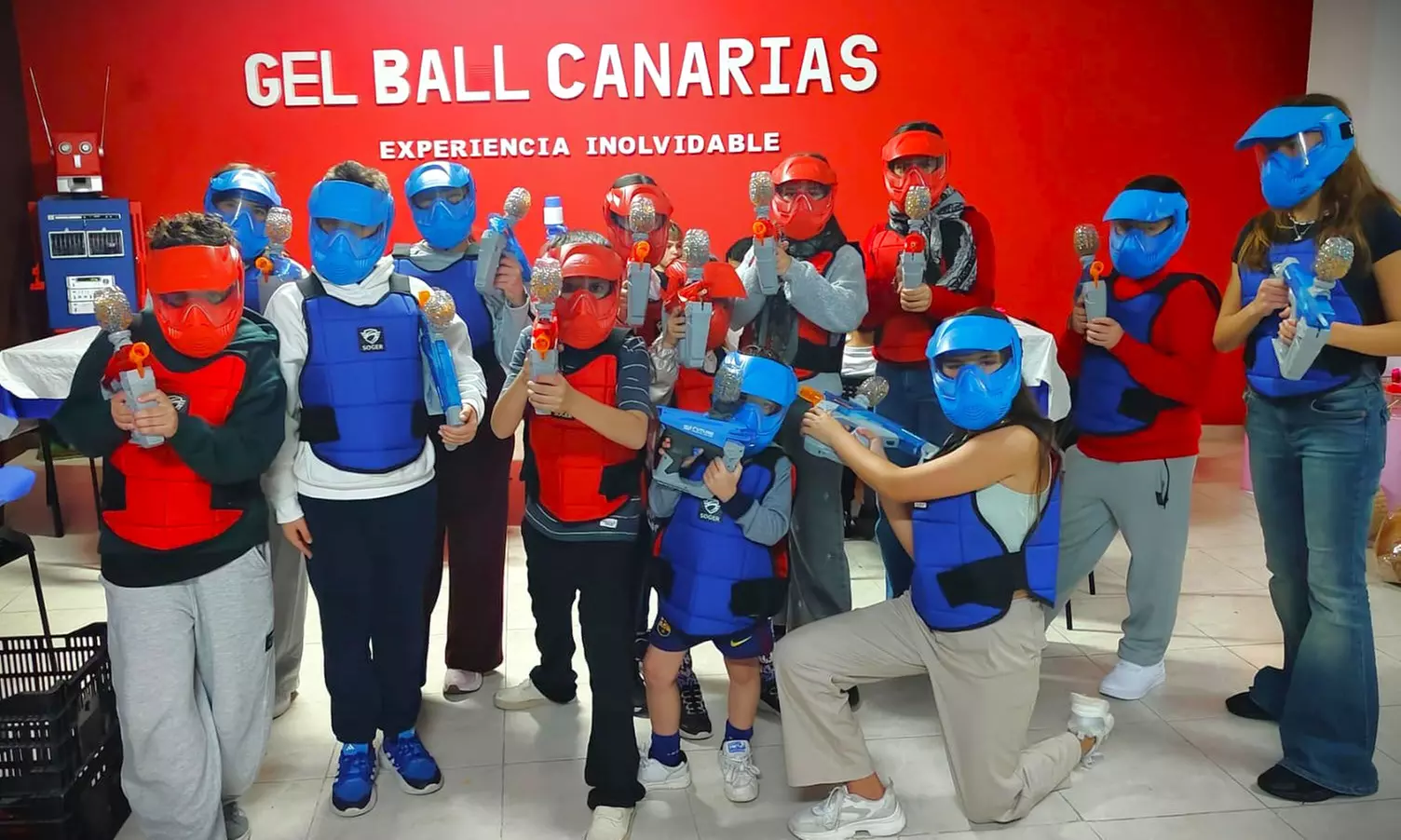Partida de Gel Ball para 1, 2 o 4 personas con marcadoras electrónicas