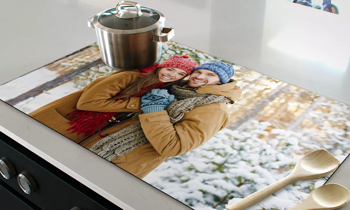 Personalisierbare Induktionskochfeld-Abdeckung in Größe nach Wahl