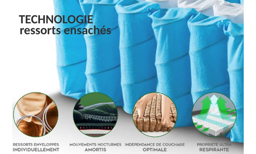 Image 6: Sampur Hybrid gel traagschuim matras