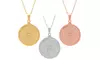Ladies Double Sided Stainless Steel Lord's Prayer And Serenity Prayer Pendant