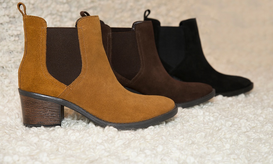 Image 13: Redfoot Suede Chelsea Boots