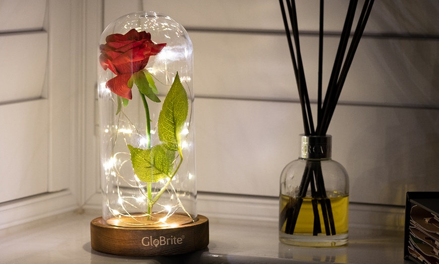 Image 1: Rose Petal LED Lamp