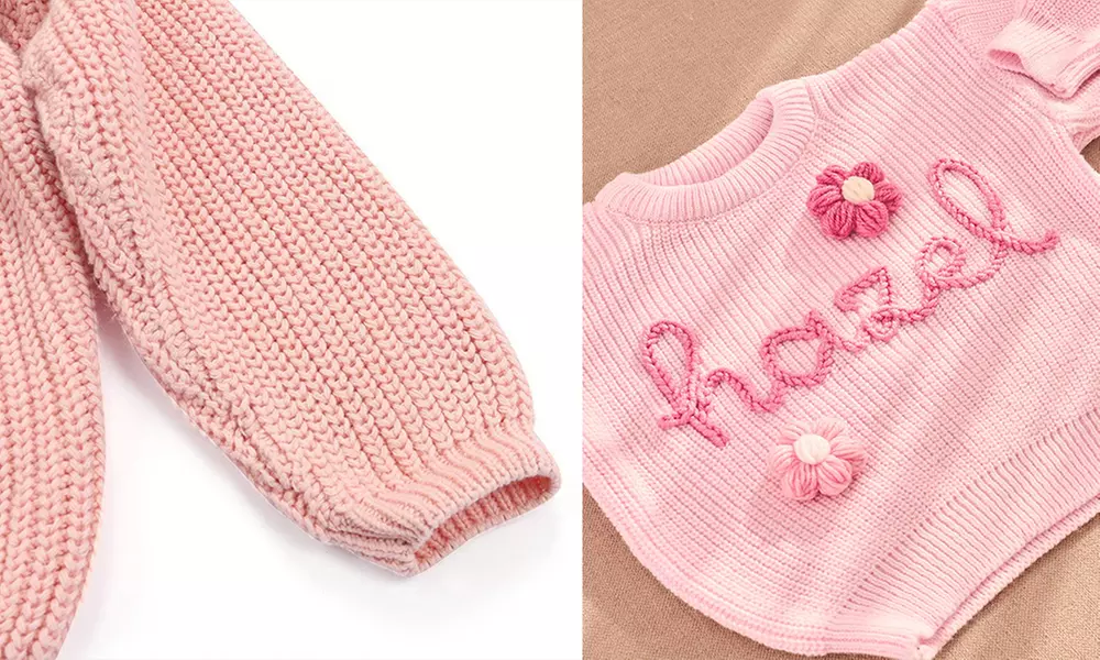 Bestickter Baby-Pullover nach Wahl