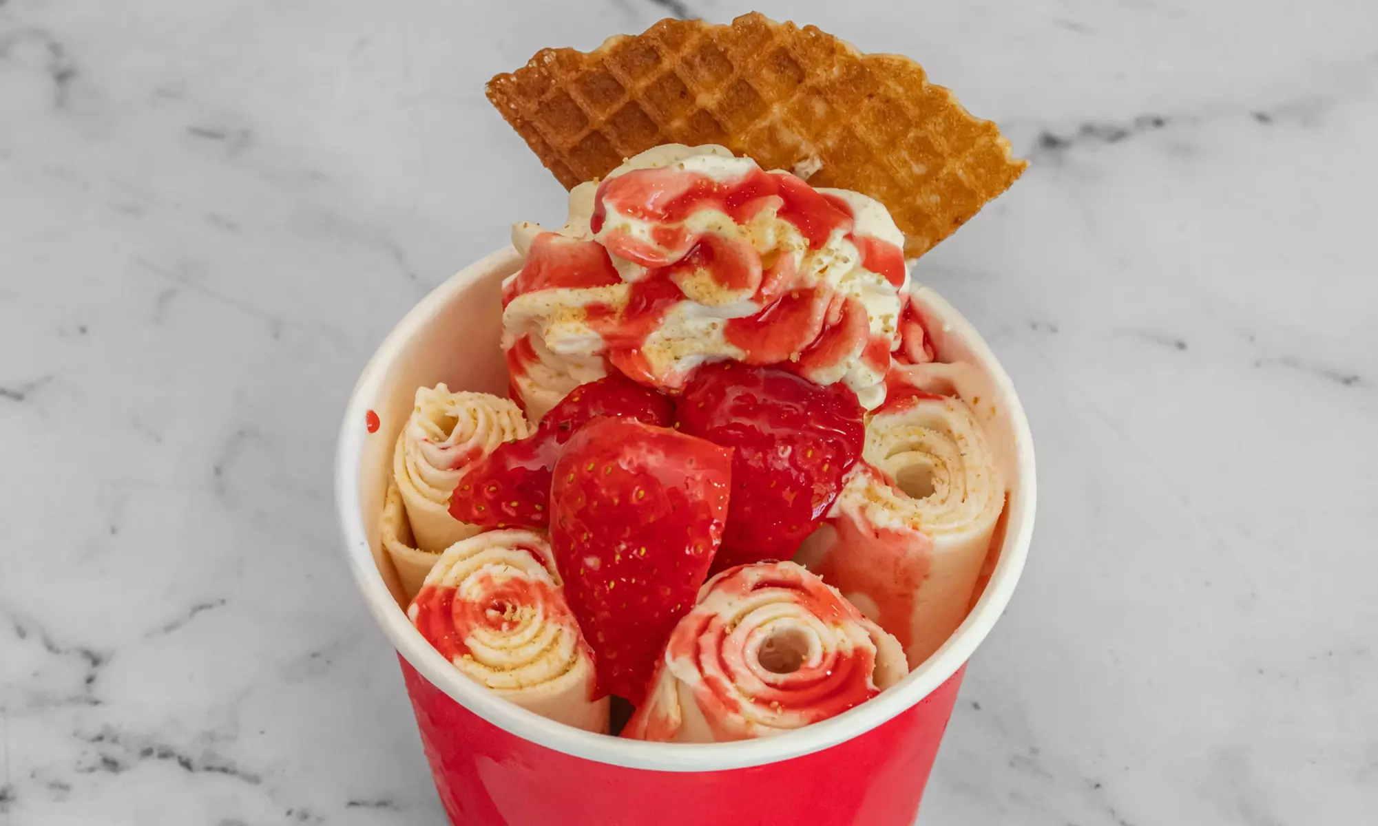 Rolled Ice Cream Cups for 1 or 2 People / Personalized Ice Cream for 4