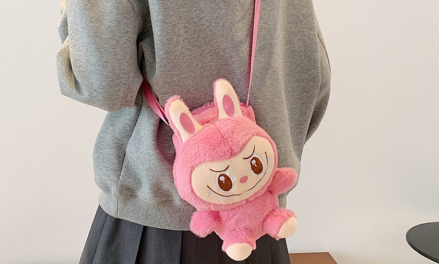 Image 4: Labubu Inspired Backpack or Crossbody Bag