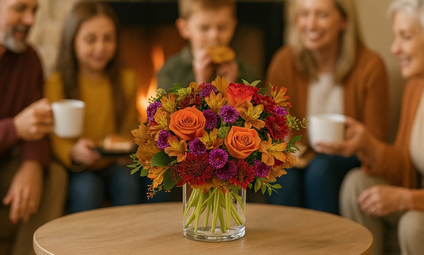 Image 5: Celebrate Thanksgiving with Fresh Flowers & Centerpieces by Blooms Today with Standard Delivery Included Up to 16% Off 