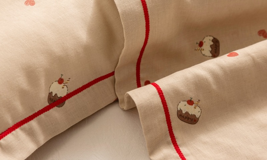Image 31: Breathable Pure Cotton Kids Pillowcase Pair