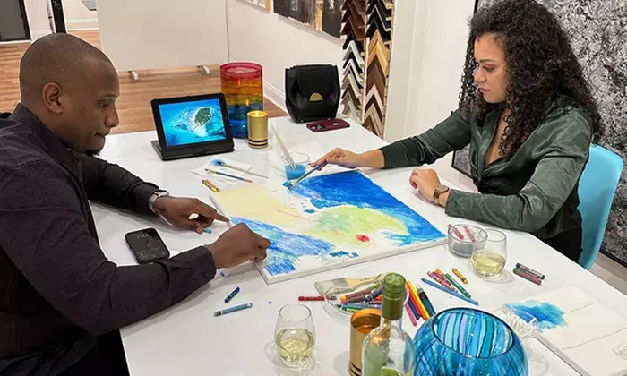 Explore Art: 1-Hour BYOB Paint Private Session & Gallery Tour - 2 or 4