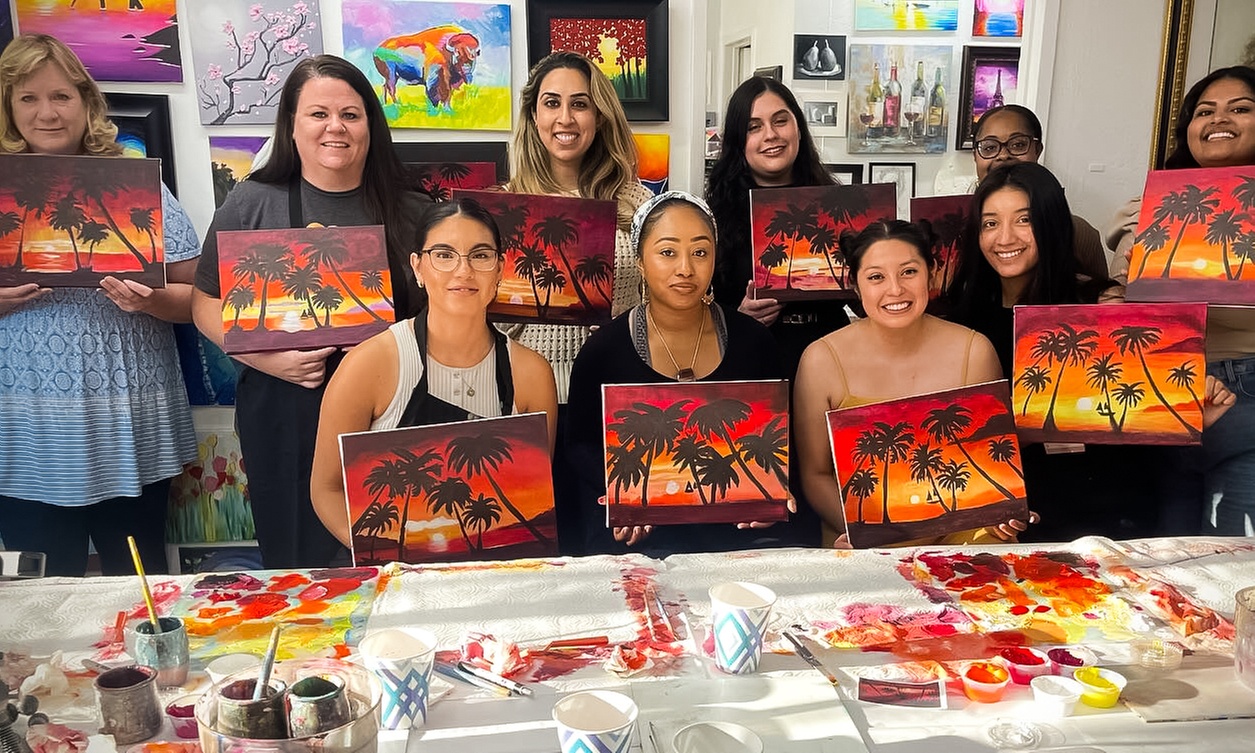Enjoy 3 Hour Paint and Sip Experience for One, Two or Four Adults