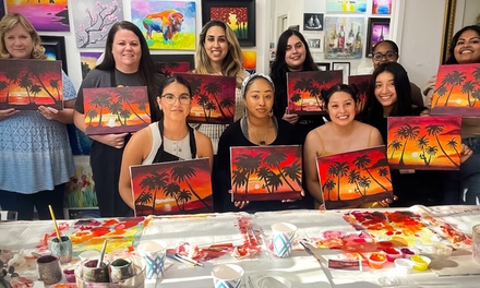 3 Hour Paint and Sip Experience for One Adult - Artist Center
