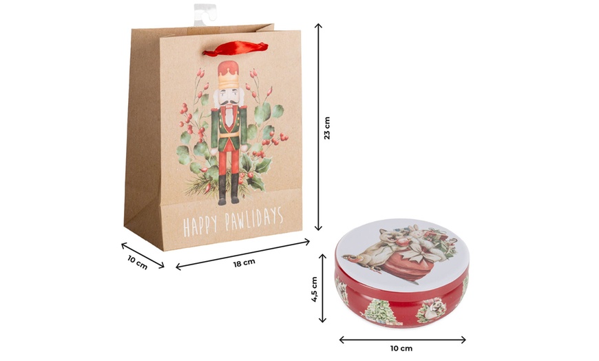 Image 5: 4er-Set Weihnachts-Duftkerzen mit Geschenktüte