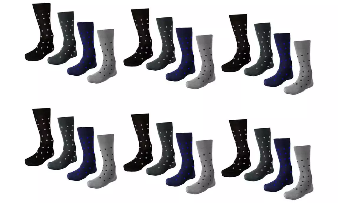 Set da 12 o 24 paia di calzini da uomo