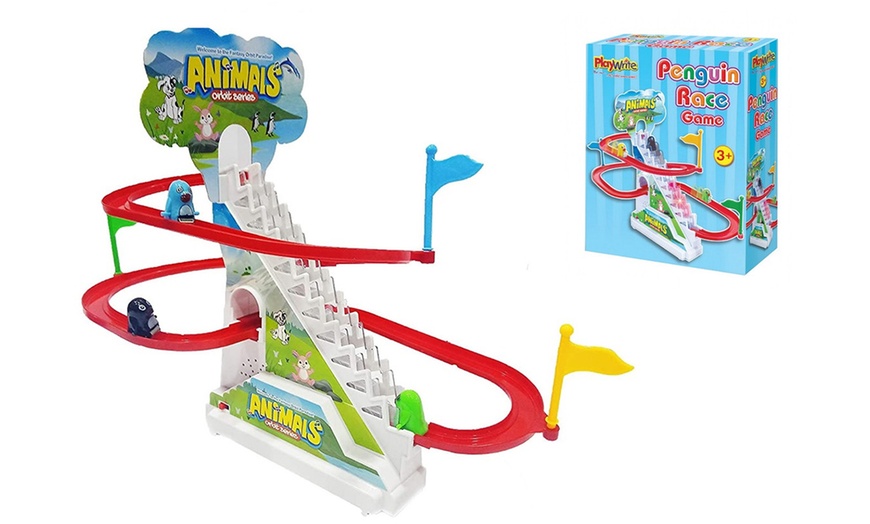 Image 1: One, Two or Four Penguin Race Games