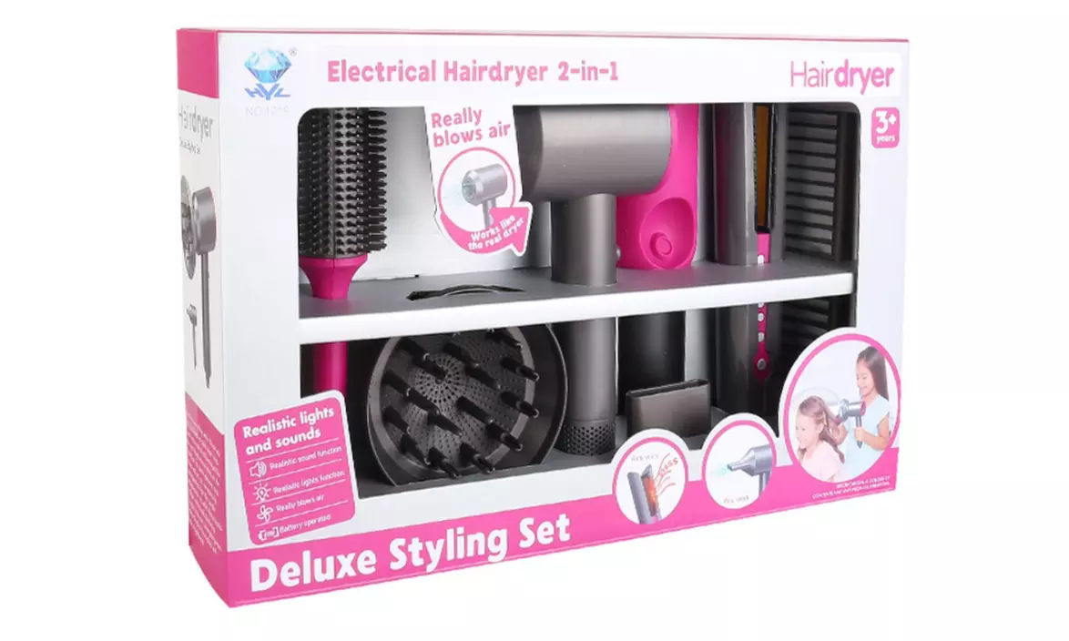 Ultimate Hair Styling Set, Battery Powered Fun for Kids