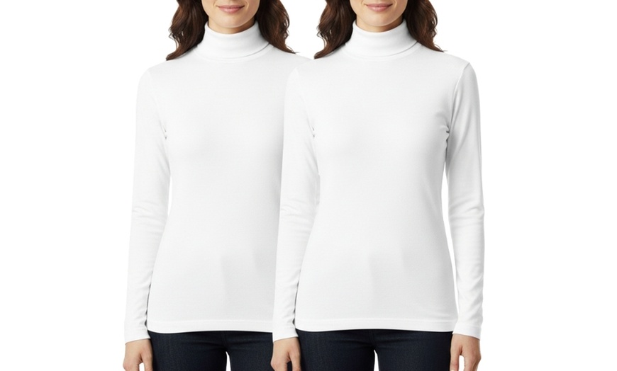 Image 5: Set di 2 maglie da donna lupetto o dolcevita Leable