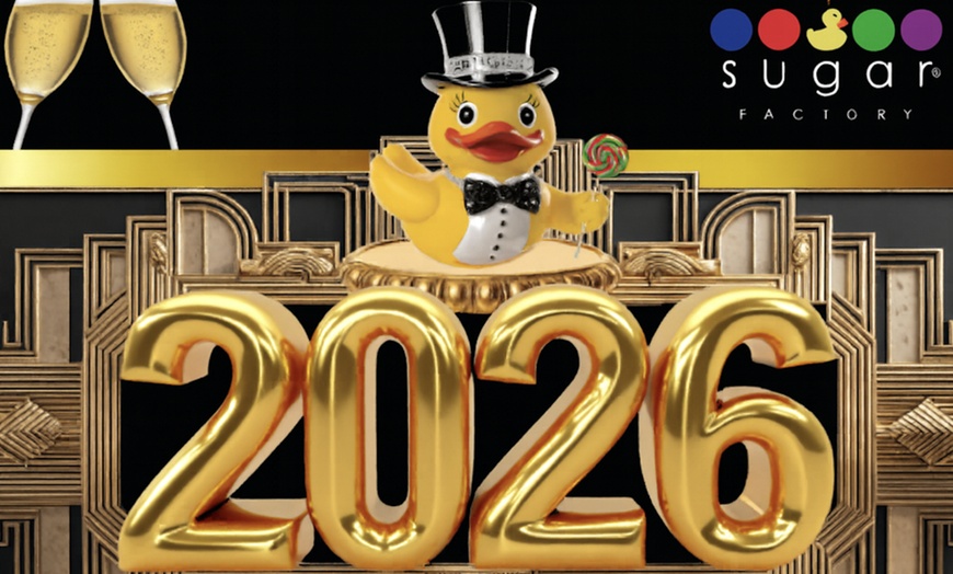 Image 4: $100 Dining Credit or NYE Open Bar Party at Sugar Factory Las Vegas (Up to 31% Off)