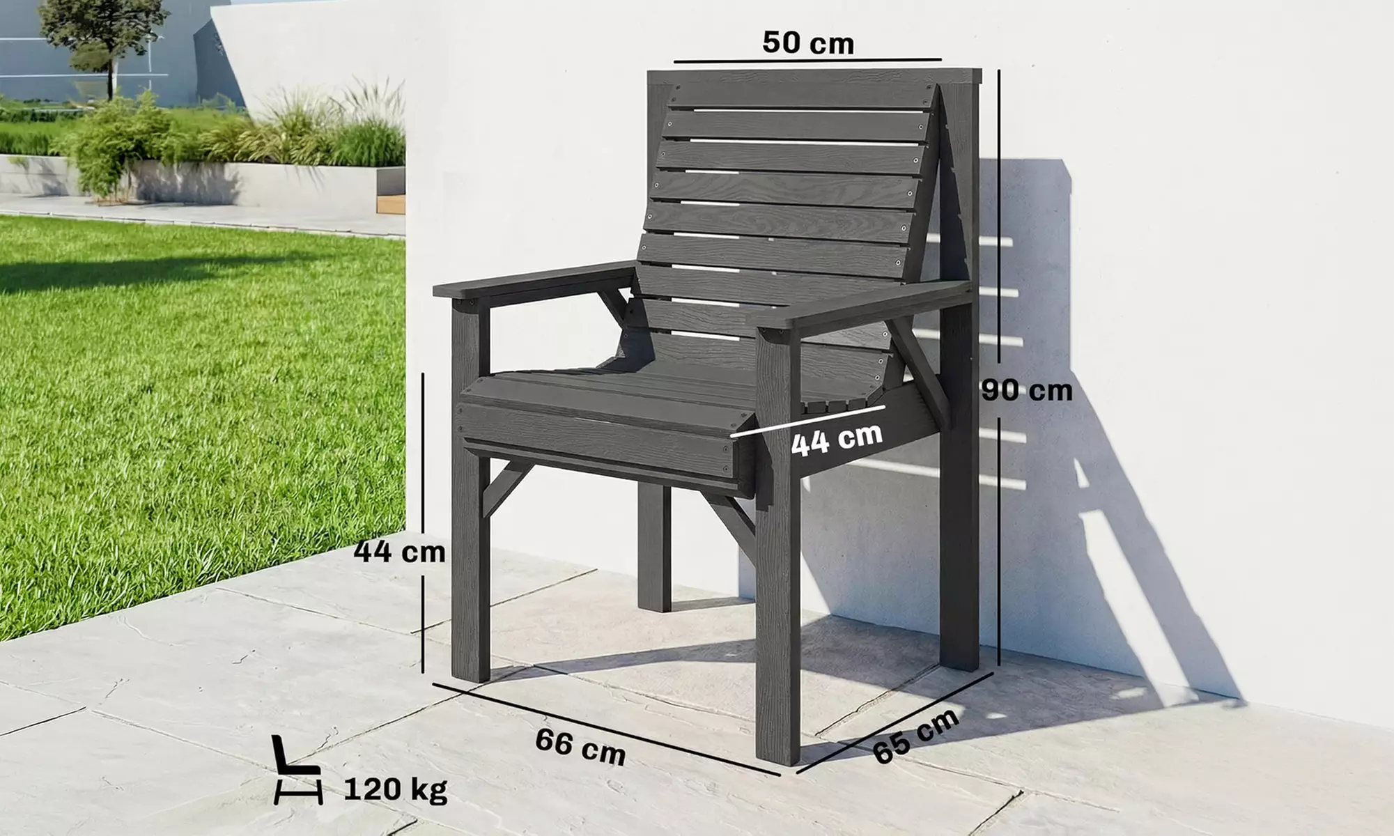 Outsunny Wooden Garden Chairs