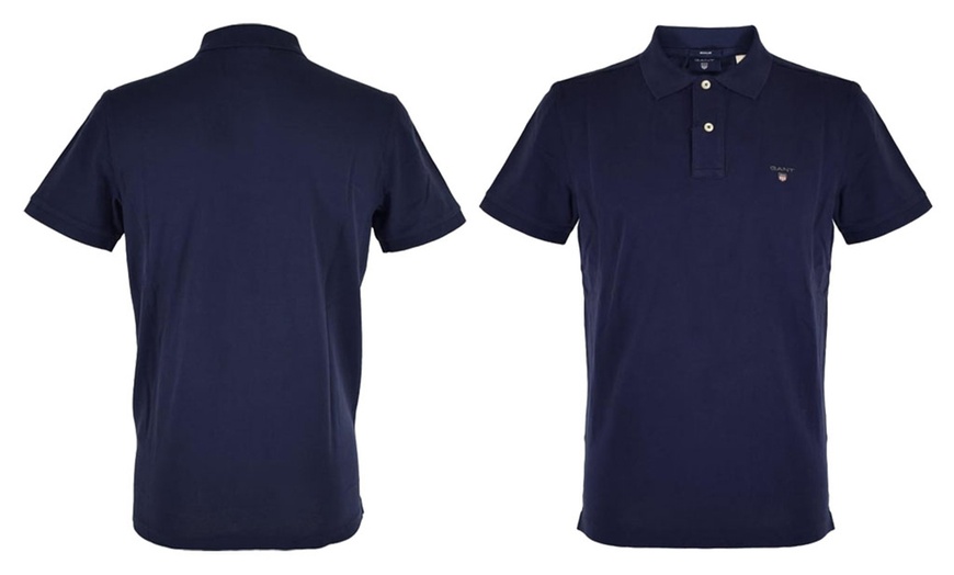 Image 5: Gant Regular Fit Shield Piqué Polo Cotton Shirt for Men 