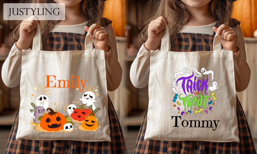 Image 7: Customized Trick or Treat Baskets with Pack Options - Yes Bobbleheads