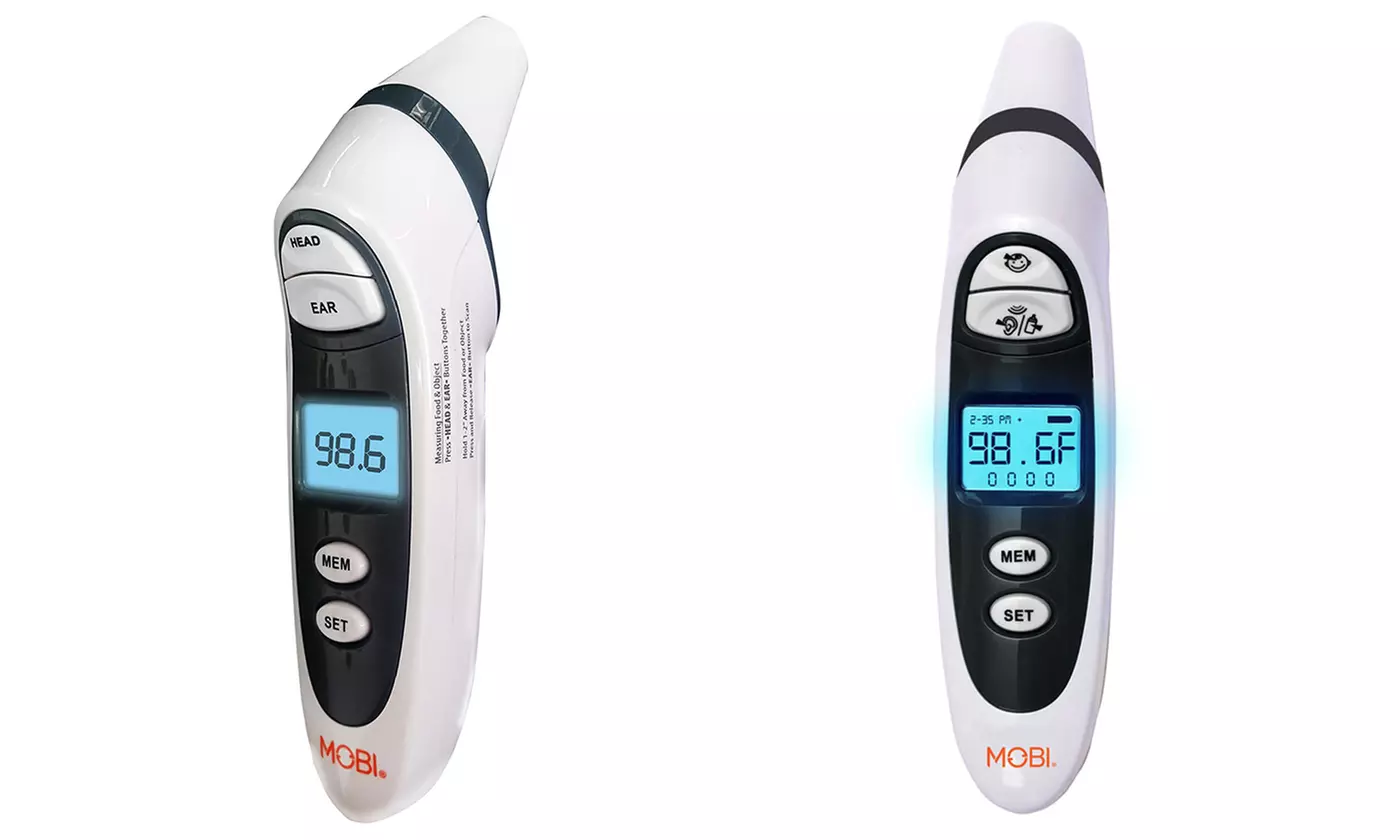 Prime Ear & Forehead Thermometer with Food and Bottle Readings - Primary Image