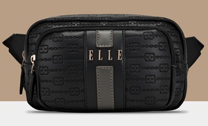 ELLE Eleganza 1.6L Vegan Leather Monogram Sling