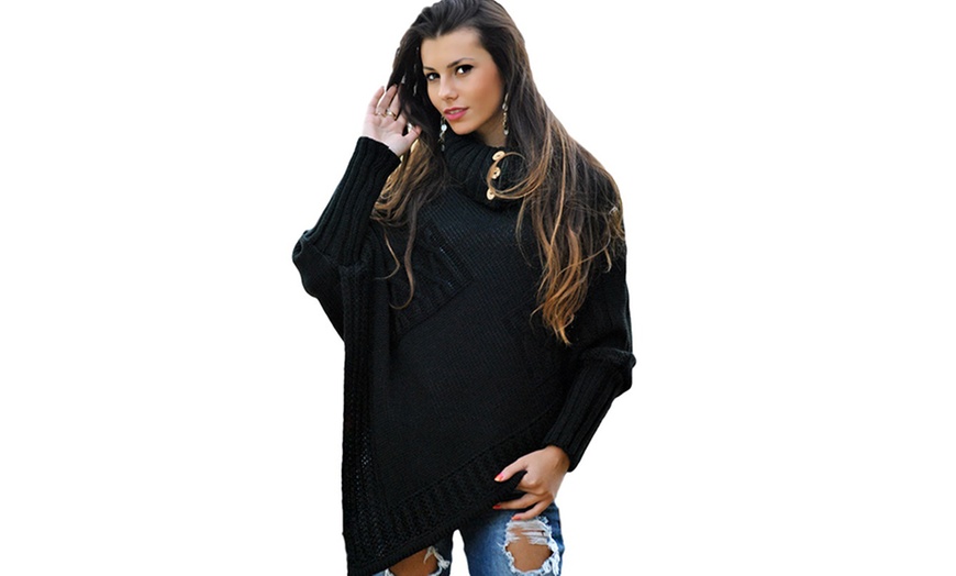 Image 4: Long-Sleeved Poncho