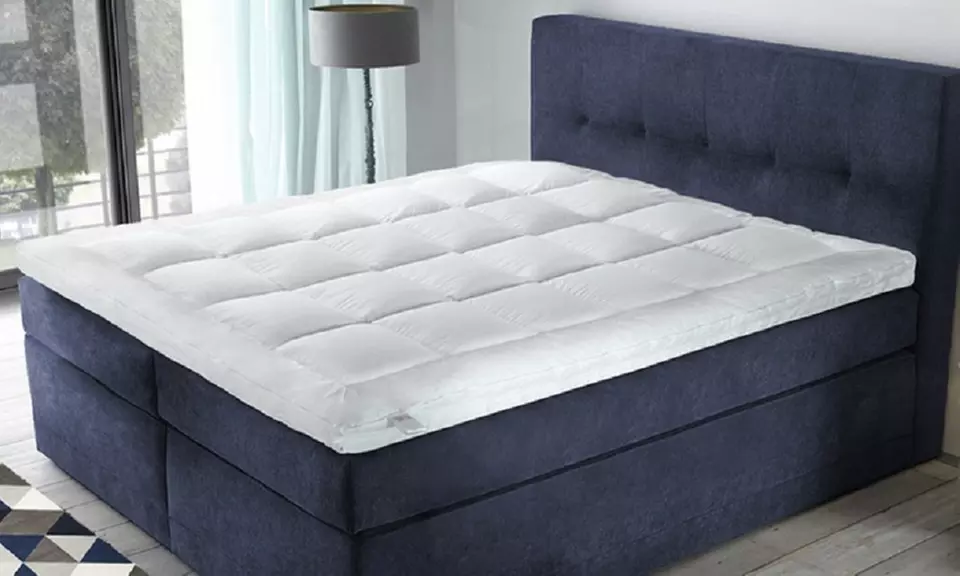 Surmatelas bi-technologie à mémoire de forme et microfibres, Sampur
