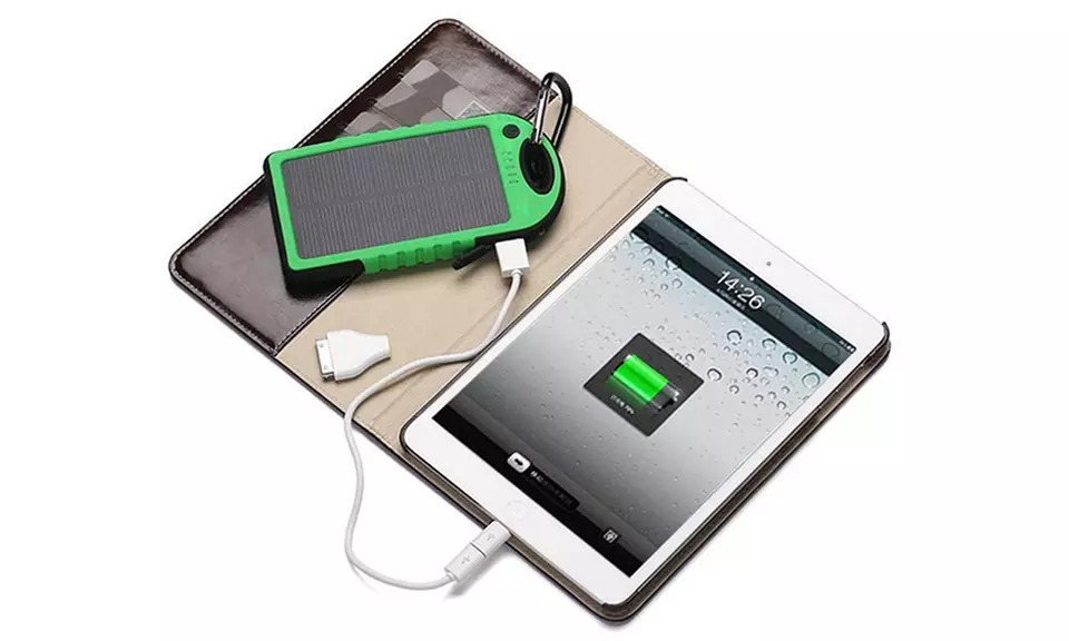5,000 mAh Water-Resistant Solar Smartphone Charger - Second Medium