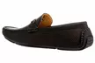 Franco Vanucci Men's Perforated Faux Leather Driver Loafers – Slip-On Dress Shoes for Casual or Work - Second Medium